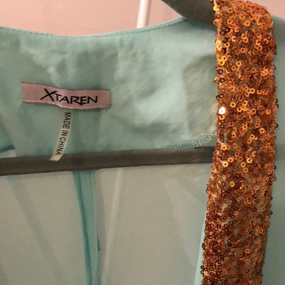 mint sequin blazer - Picture 2 of 5